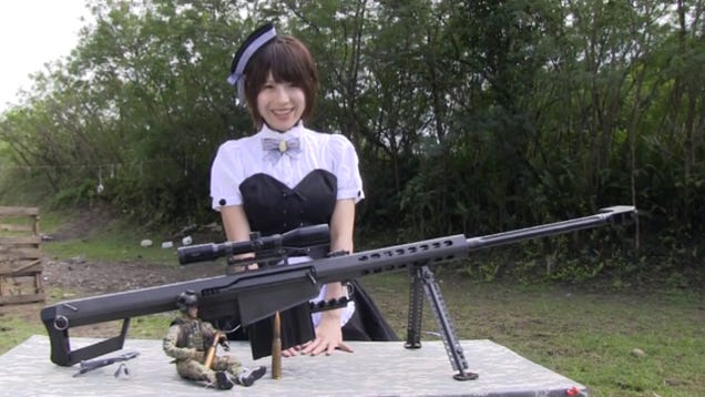 This Lady Cosplays in Cute Outfits and Then Shoots Deadly Assault Rifles