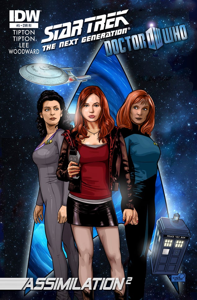 A first look at the Star Trek/Doctor Who crossover comic!