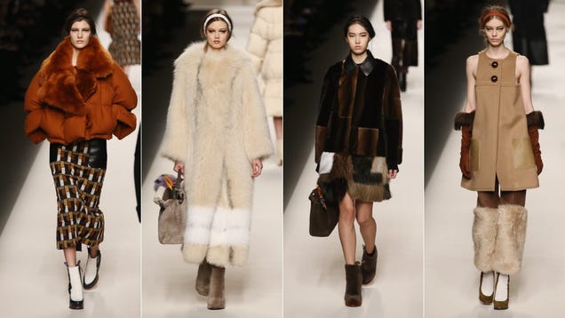 There Is So. Much. Fur. On the Runway. 