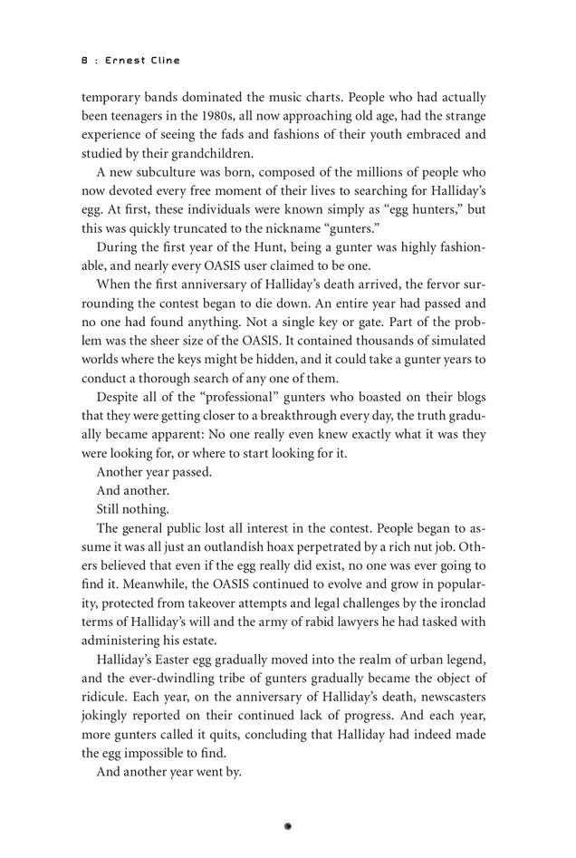 Read the first two chapters of Ernest Cline's new novel, Ready Player One