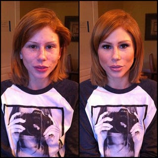 How About That: Porn Stars Look Different Before and After Their Makeup Makeovers