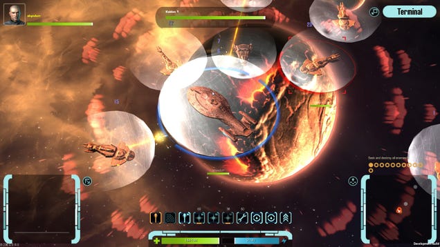 Watch Star Trek — Infinite Space's badass Intrepid-class starship take down a squadron of ships!