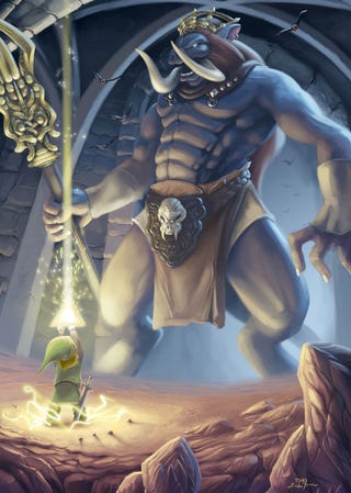 Link Vs. Ganon, An Old-School Fight Reimagined to Frightening Scale