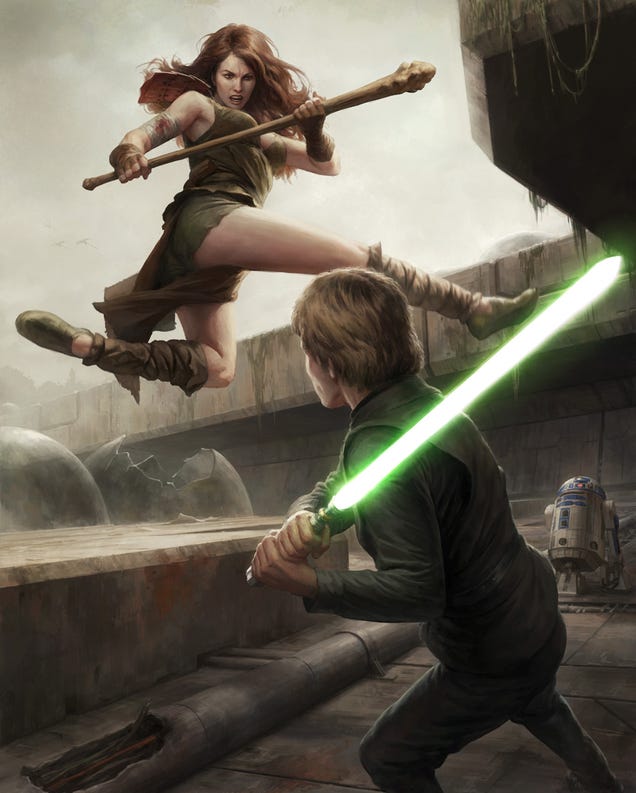 Do not underestimate the awesome power of this Star Wars art
