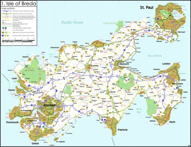 The Curious Art of Science Fiction Road Maps