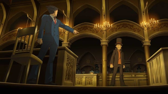 Here's What You Get For Beating Professor Layton vs. Ace Attorney
