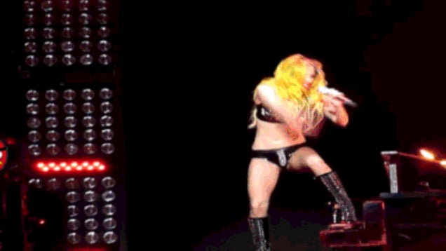 Lady Gaga's Flaming Piano Dive Was No Accident
