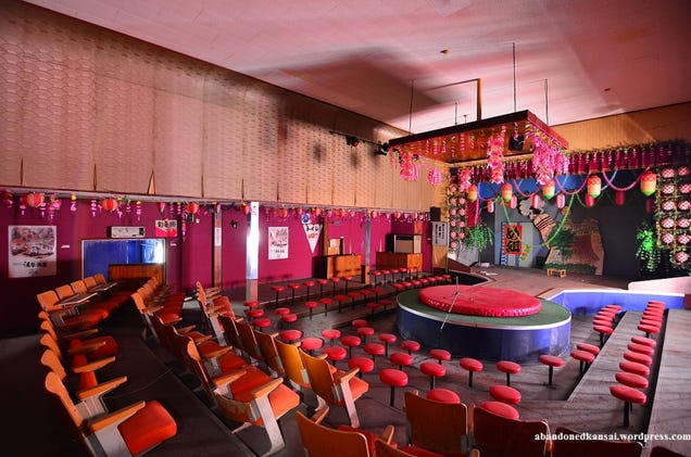 Strange scenes from an abandoned Japanese strip club