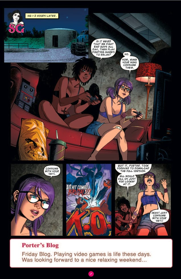 The Suicide Girls comic book! It's a nip-slip dystopia! NSFW!