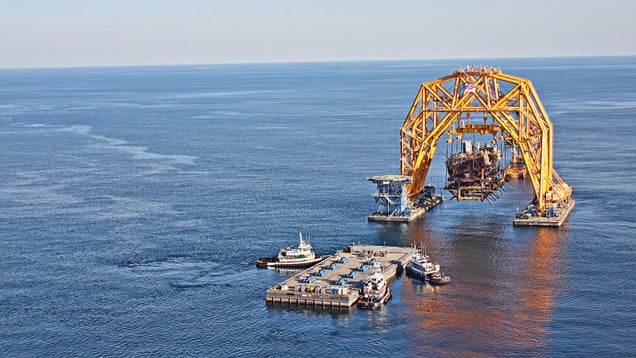 America's Biggest Claw Game Plucks Oil Rigs from the Briny Deep