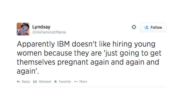 Woman Livetweets IBM Execs Discussing Why They Don't Hire Women