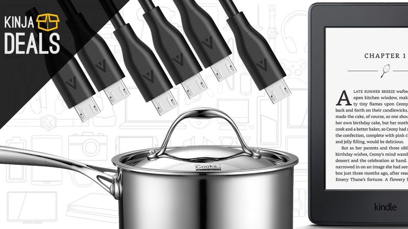 Sunday's Best Deals: $20 off Kindles, Tri-Ply Sauce Pan, Anker Cables, and More