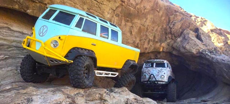 These Vintage VW Bus Monster Trucks Are Actually Electric Too