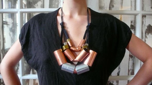 How To Make A Necklace Out Of Things You Can Find At The Hardware Store
