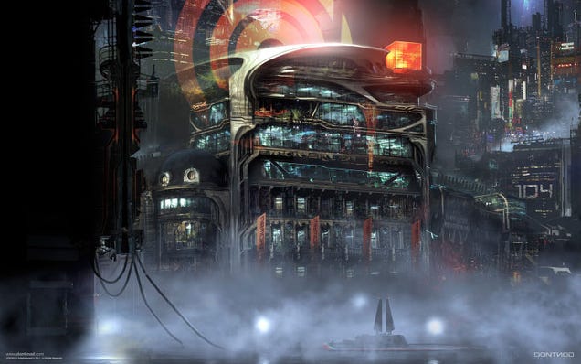Amazing Concept Art of a Blade Runner-ified Paris