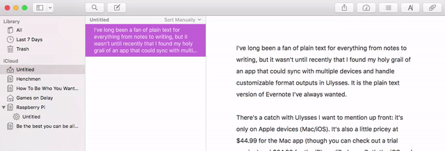 Ulysses Is the Plain Text, Evernote-Style Writing App I've Always Wanted