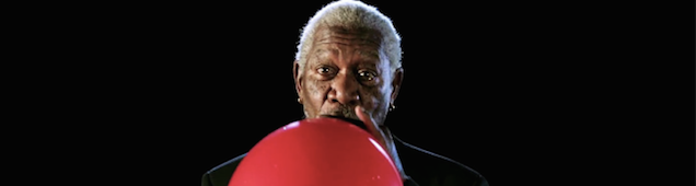 Hearing Morgan Freeman talk on helium is pretty damn hilarious