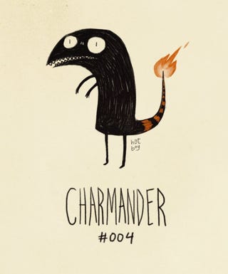 Pokémon, in the style of Tim Burton