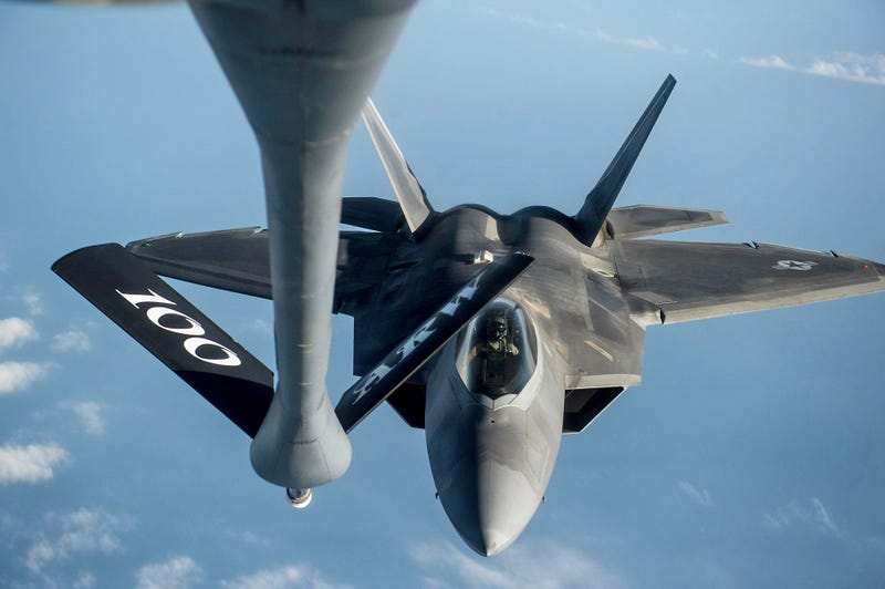 Look At These Gorgeous Shots Of Raptors Getting Refueled Over The Middle East At Dawn