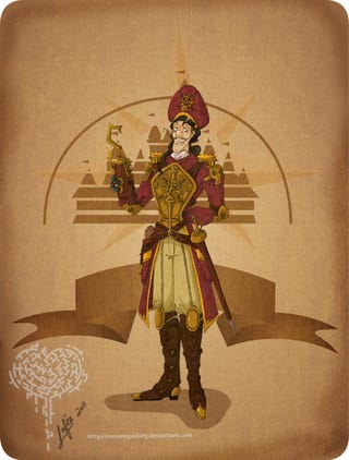Classic Disney villains redrawn as steampunk baddies