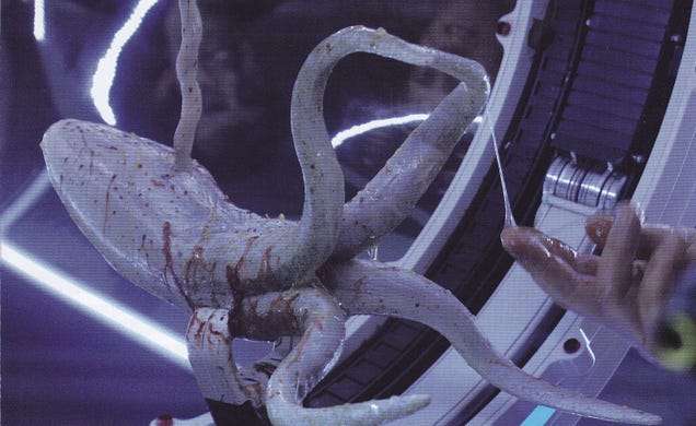 New behind-the-scenes Prometheus images shine a light on that horrific "birth" scene