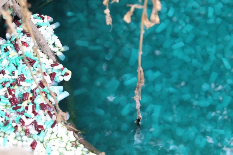 Mysterious Rainbow River of Pills Appears In China