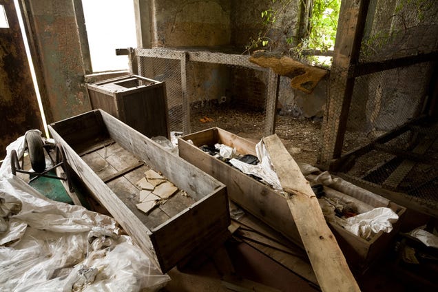 A women's asylum rots on an abandoned New York island