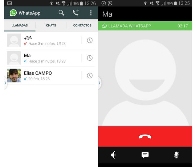 Cómo activar y cómo funcionan las nuevas llamadas de voz en WhatsApp