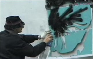 Rare Photos Of Banksy In Action