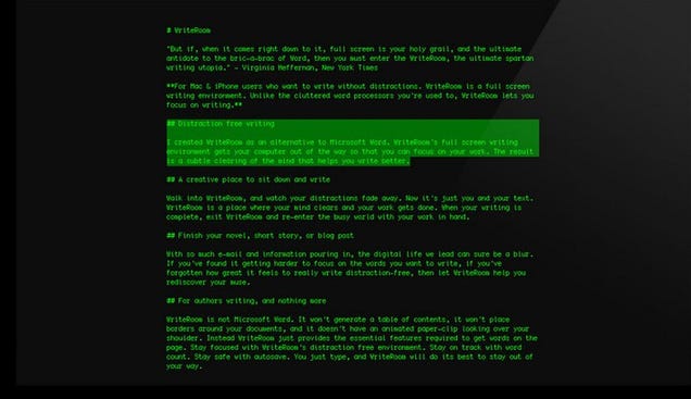 Five Best Distraction-Free Writing Tools