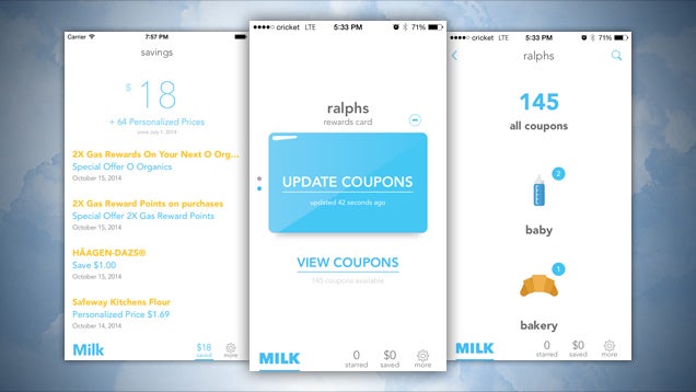 Milk Automatically Applies Coupons As You Shop, No Clipping Necessary
