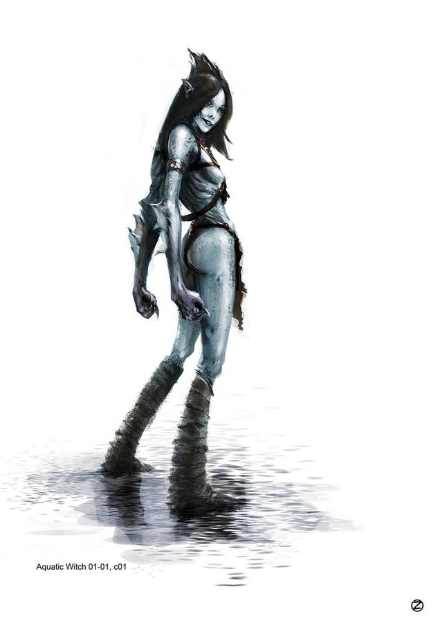 The grotesque witch concept art from Hansel & Gretel will probably turn you on
