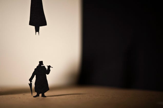 Amazing papercraft art captures the silhouettes of great movie moments