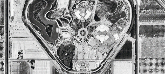Disneyland From Above, In 1955 and 2014