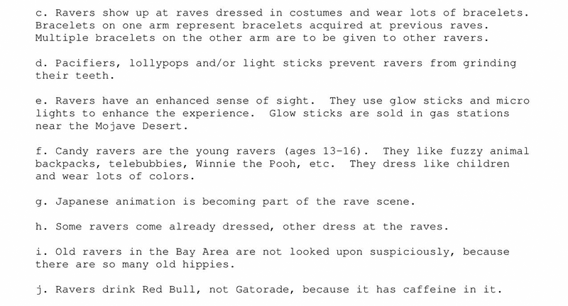 Please Enjoy the DEA's Very Good Guide to "Rave Parties"
