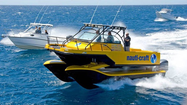 This Prototype Catamaran Lets You Cruise the Sea on Suspension Stilts