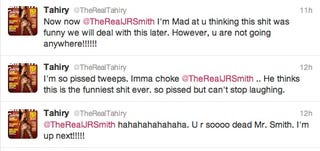 J.R. Smith Tweeted A Photo Of "The Girl With The Biggest Ass Ever" Wearing A Thong In His Hotel Room Bed
