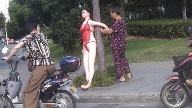 Why the Old Lady Tied the Sex Doll to the Tree