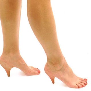 Stiletto implants make your feet look just like Barbie's