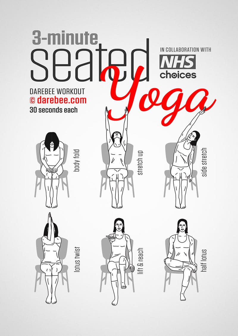A Three Minute Yoga Exercise Routine You Can Do While Sitting At