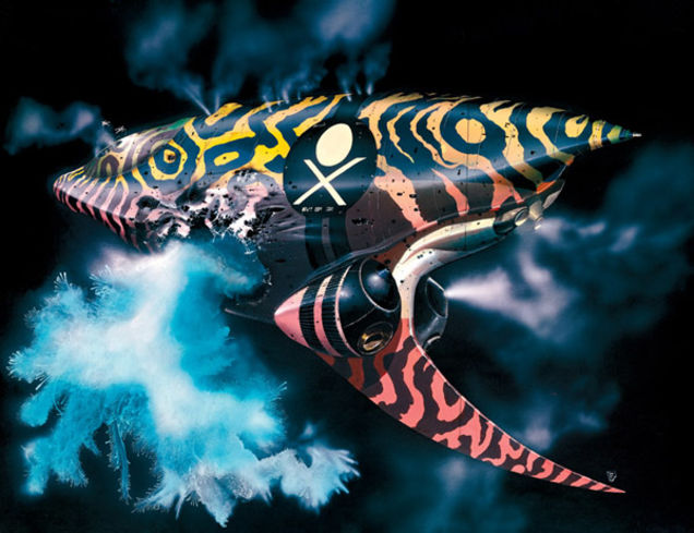 The psychedelic realism of Chris Foss' alternate worlds