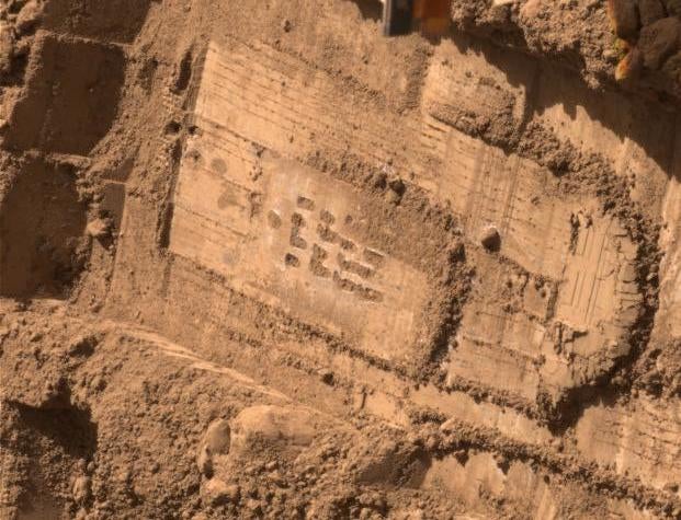 Toolmarks on Mars Leave a Trail of Robotic Graffiti