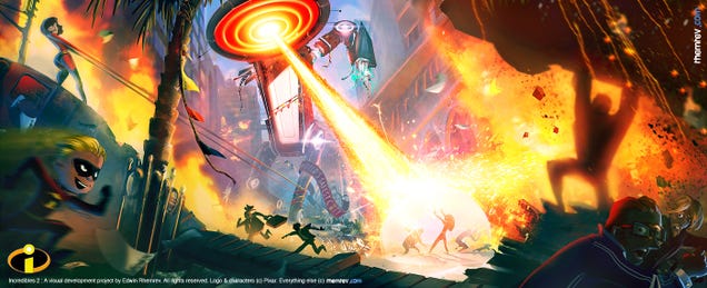 Gorgeous fan-made Incredibles 2 concept art makes us wish this was a real movie