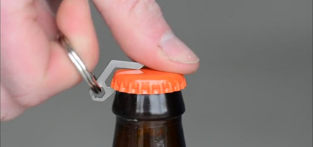 This Titanium Bottle Opener Is Crazy Small