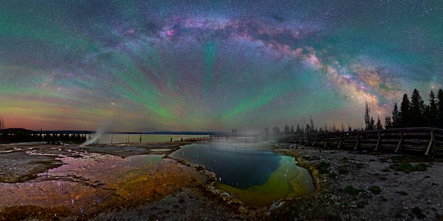 The Milky Way Over Yellowstone is Impossibly Beautiful