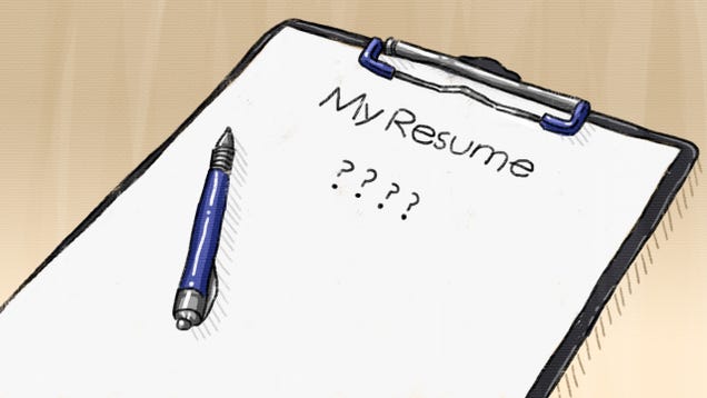 Resume cartoon