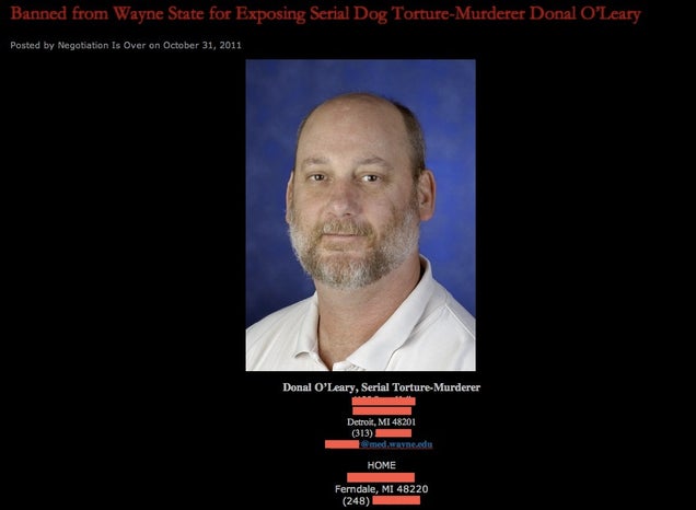 Arson, Cracked Testicles, and Internet Death Threats: How Animal Rights Extremists Are Learning From the People Who Murdered George Tiller