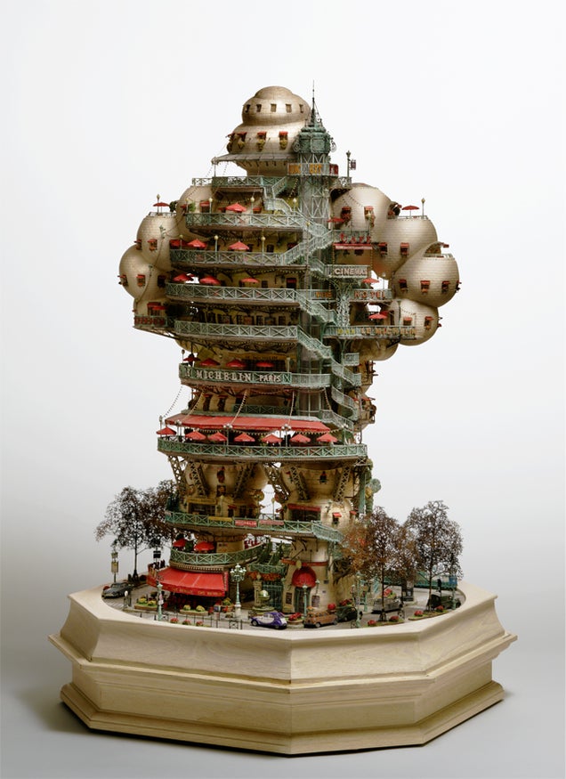Artist transforms bonsai trees and empty cans into insane Lilliputian cities