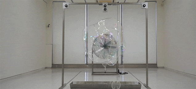 Your Inner Child Will Be Jealous Of This Giant Automated Bubble-Making Machine