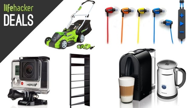 Genius Bookshelves, GoPro Hero3+, Nespresso Espressos, Tire Discounts